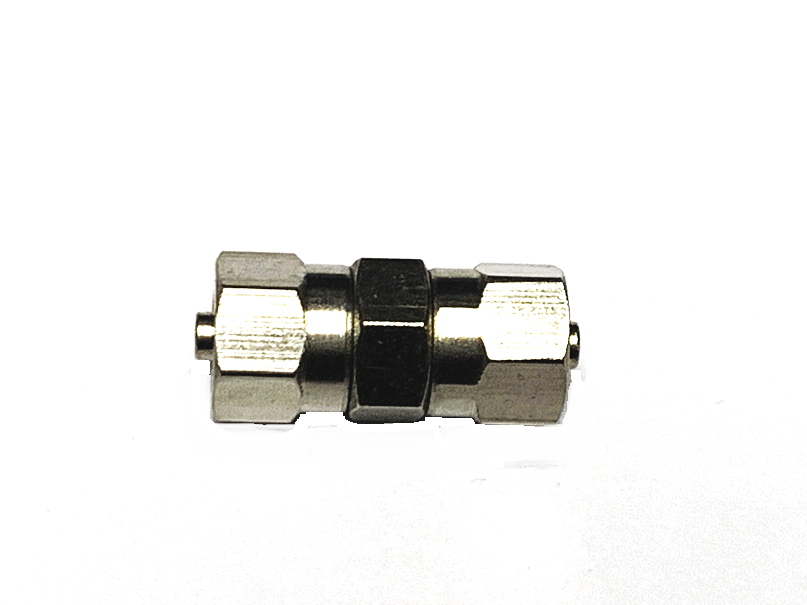 Złączka przelotowa 4/2.5 -4/2.5 mm łącznik na wąż  4x2.5 mm skręcana pneumatyczna