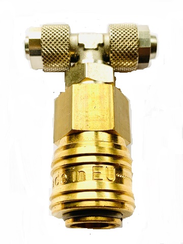 TRÓJNIK typu T  ROZDZIELACZ  NA WĄŻ 12/10 MM SZYBKOZŁACZE MOCNY!!!