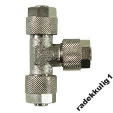 Trójnik T skręcany na wąż 5/3x3pneumatyczny