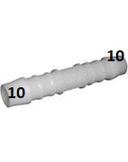 ŁĄCZNIK PROSTY POM plastikowy na wąż 10 mm złączka
