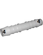 ŁĄCZNIK PROSTY POM plastikowy na wąż 4 mm złączka