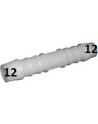 ŁĄCZNIK PROSTY POM plastikowy na wąż 12 mm złączka