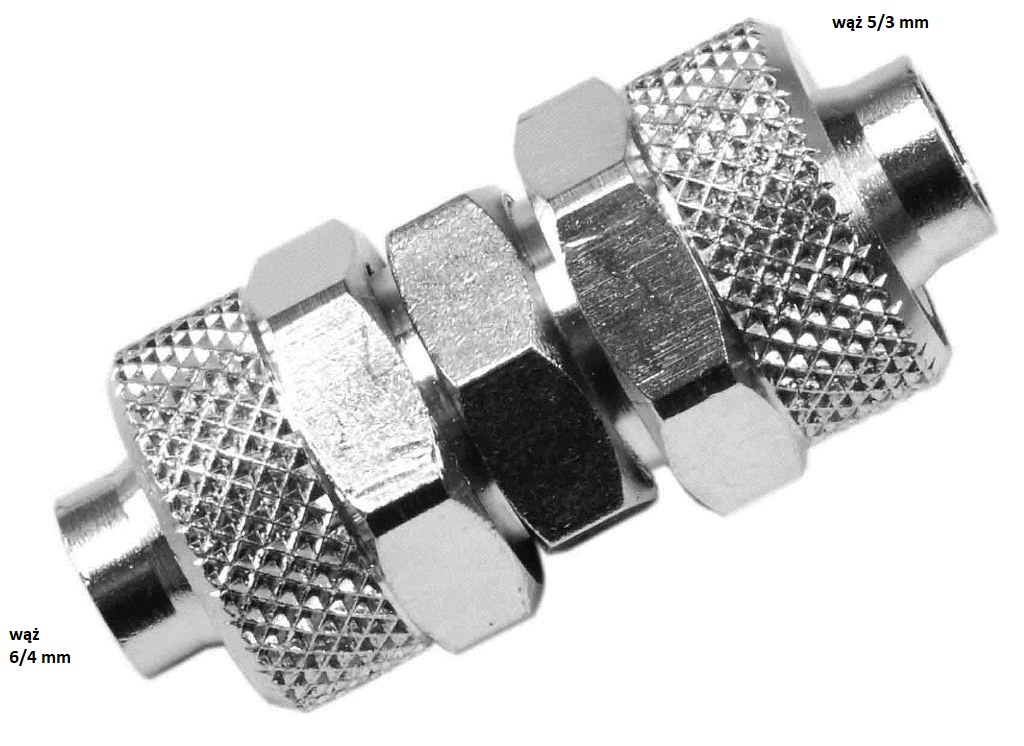 ZŁĄCZKA 6/4-5/3 PROSTA PRZELOTOWA REDUKCJA PROSTA ŁĄCZNIK 6/4-5/3 SKRĘCANA