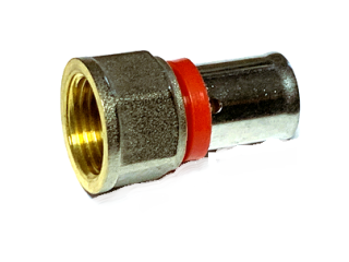 ZŁĄCZKA ŁĄCZNIK PEX GW 3/4" x 20mm PROSTA ZAPRASOWYWANA MOSIĄDZ DIAMOND PL U