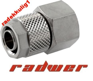 Złączka prosta  skręcana GW 1/2 na wąż  6/4mm pneumatyczna