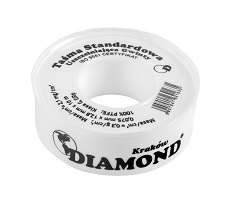 Taśma teflonowa wąska uszczelniająca 10 m x 12 mm PTFE DIAMOND PL