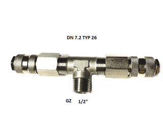 TRÓJNIK typu T 1/2" GZ ROZGAŁĘŹNIK Y DO KOMPRESORA PNEUMATYCZNY