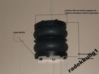 Miech 170/2 zakuty okucia stalowe 170x2 membrana poduszka Rubena