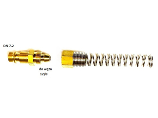 króciec na wąż 12x8mm zatrzaskowy do uzbrojenia węża